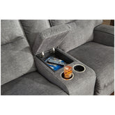 Coombs Power Reclining Loveseat with Console Ash-4530296