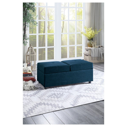 STORAGE OTTOMAN/CHAIR, BLUE 4573BU