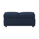 STORAGE OTTOMAN/CHAIR, BLUE 4573BU