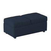 STORAGE OTTOMAN/CHAIR, BLUE 4573BU