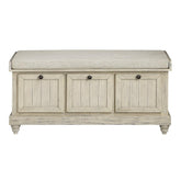 BENCH, WHITE FINISH 4586W