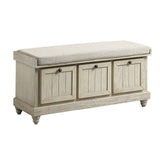 BENCH, WHITE FINISH 4586W