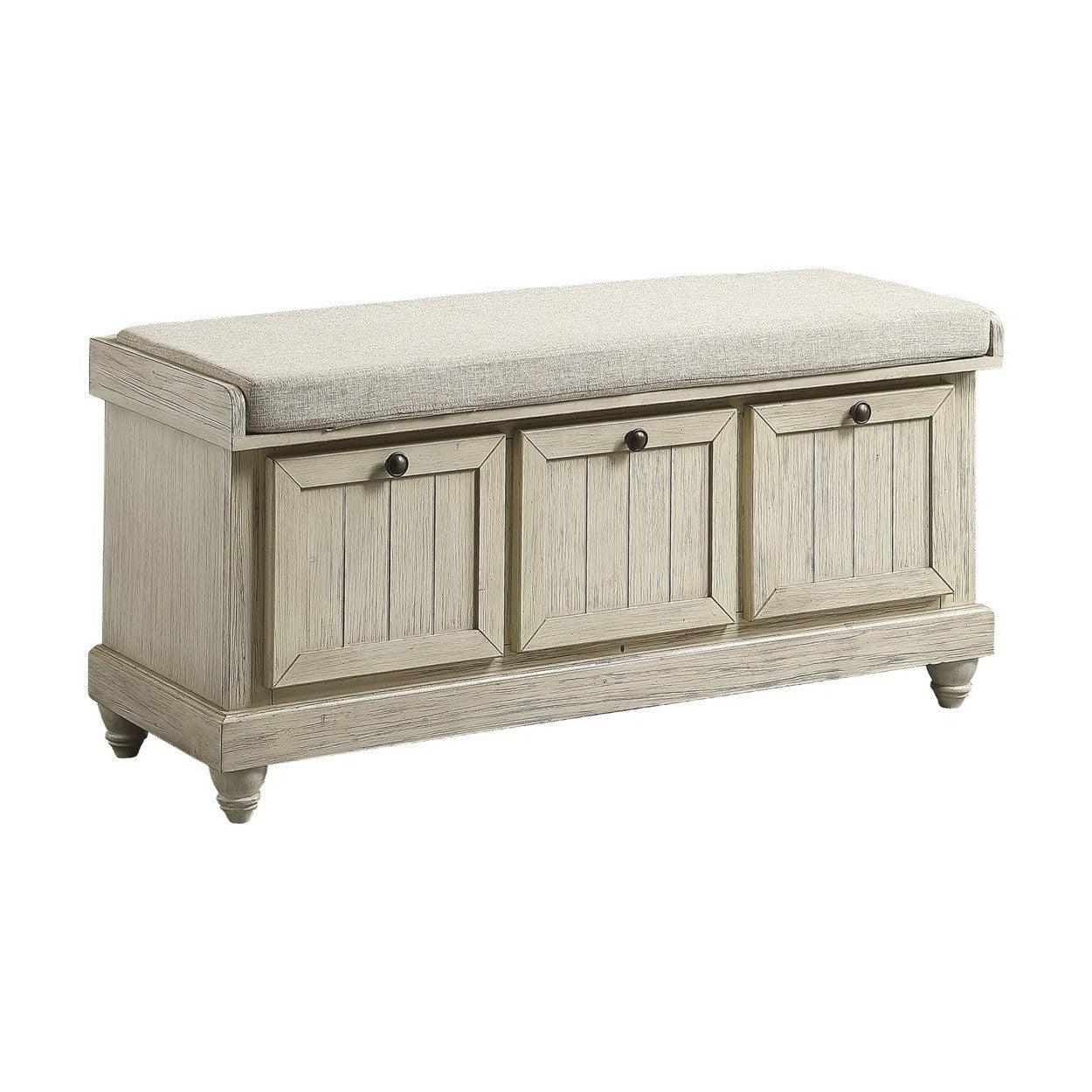 BENCH, WHITE FINISH 4586W