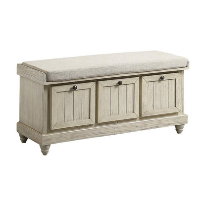 BENCH, WHITE FINISH 4586W
