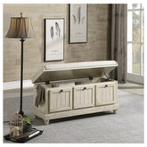 BENCH, WHITE FINISH 4586W