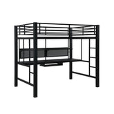 Avalon Full Workstation Loft Bed Black 460023
