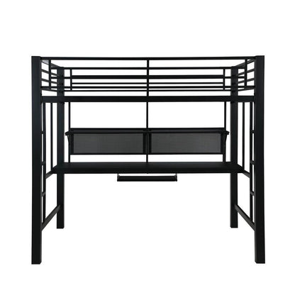 Avalon Full Workstation Loft Bed Black 460023
