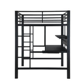 Avalon Full Workstation Loft Bed Black 460023