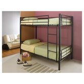 Hayward Twin over Twin Bunk Bed Black 460072B