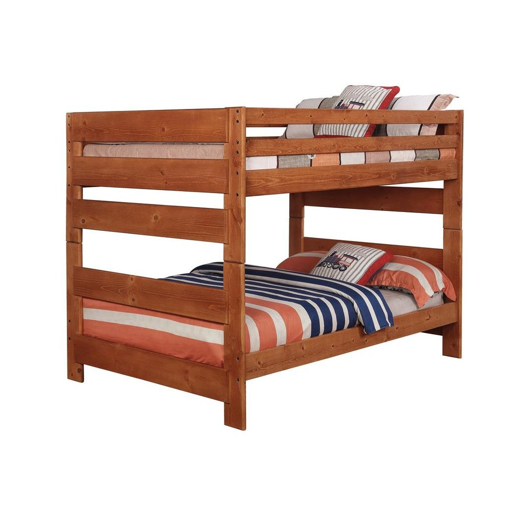 Wrangle Hill Full over Full Bunk Bed Amber Wash 460096