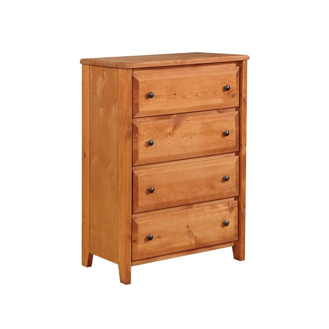 Wrangle Hill 4-drawer Chest Amber Wash 460099