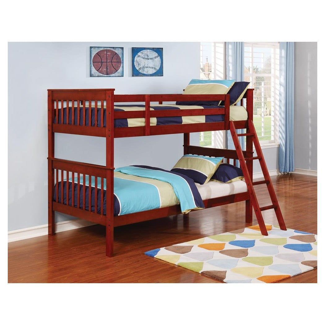 Parker Twin over Twin Bunk Bed Chestnut 460231