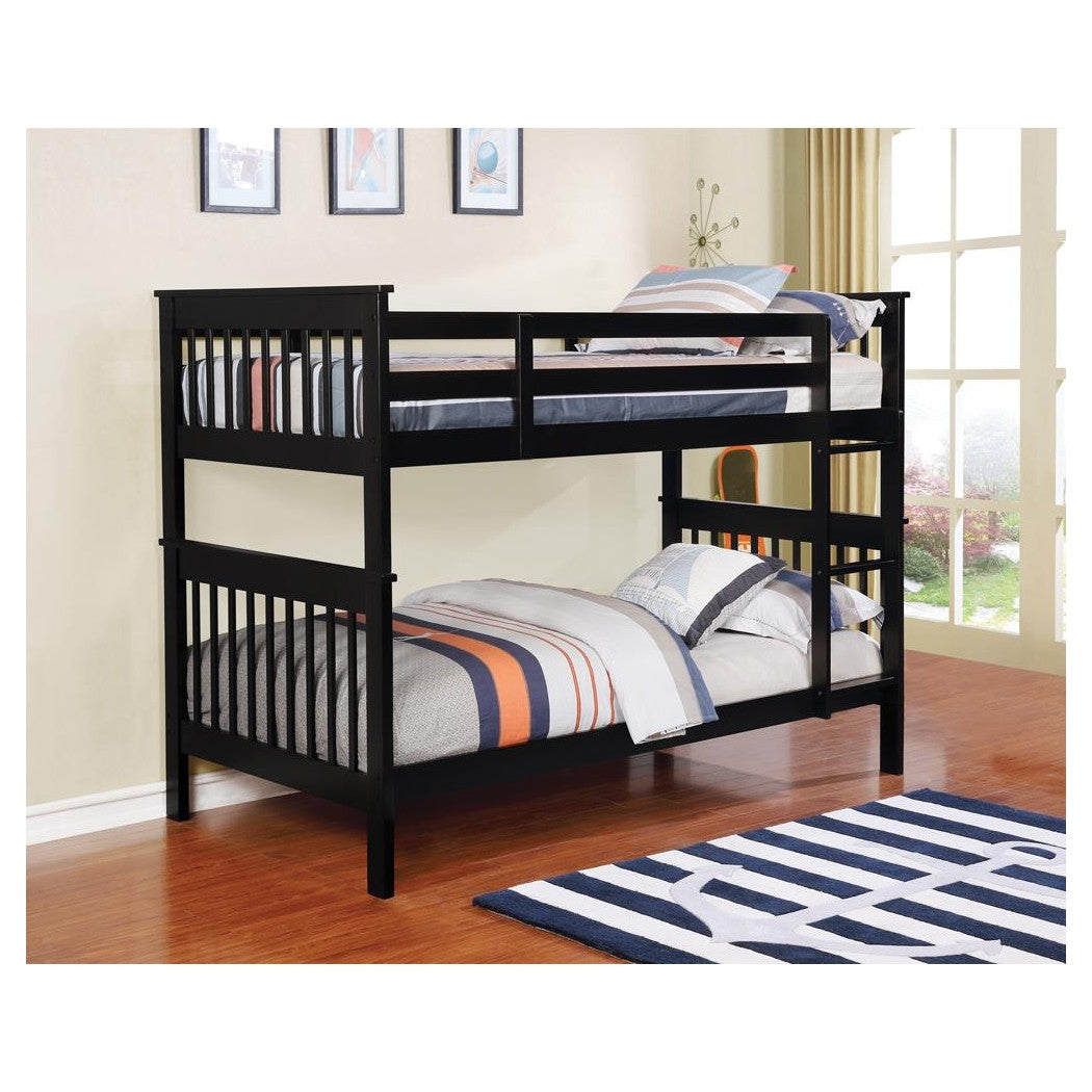 Chapman Twin over Twin Bunk Bed Black 460234N