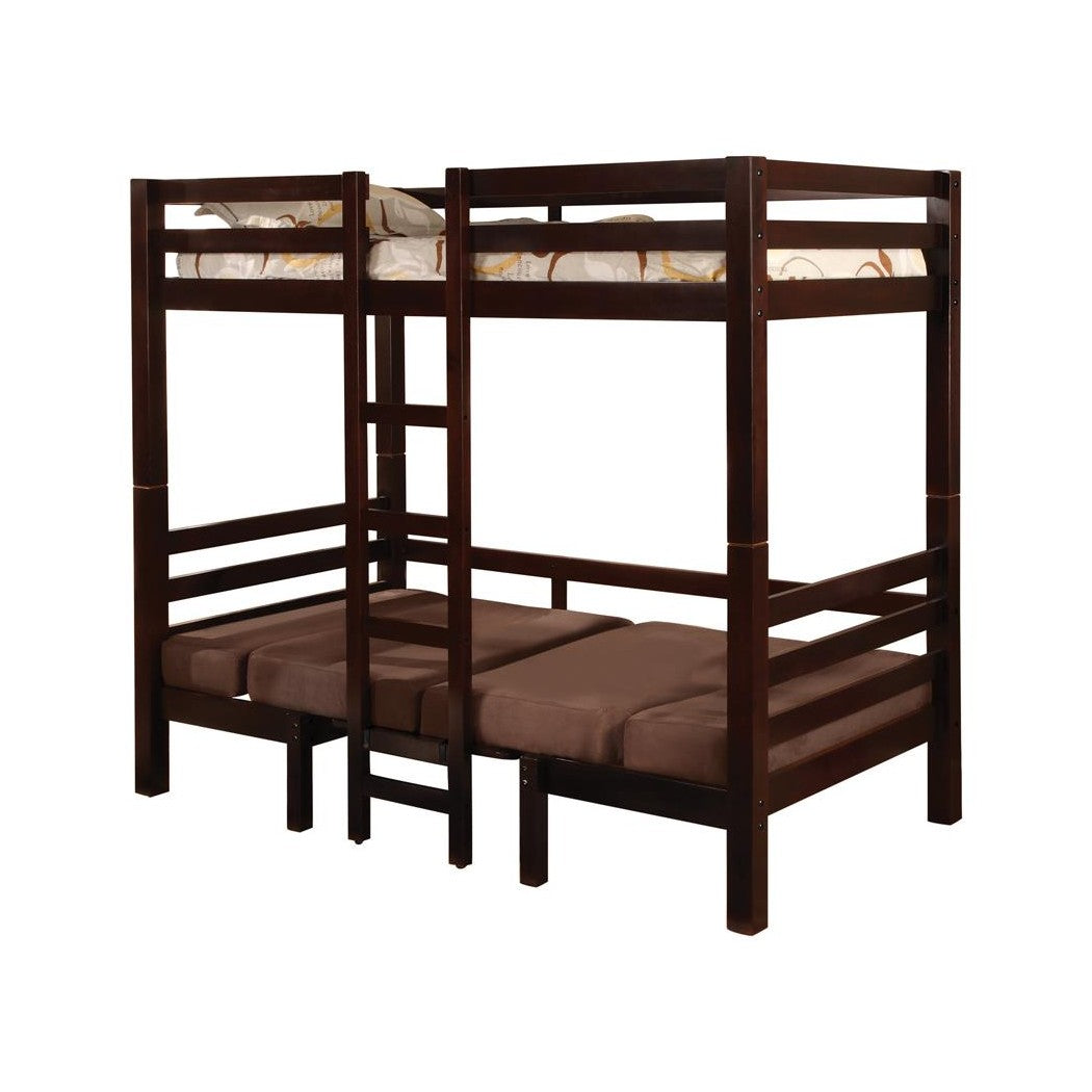 Joaquin Twin over Twin Convertible Loft Bed Brown 460263