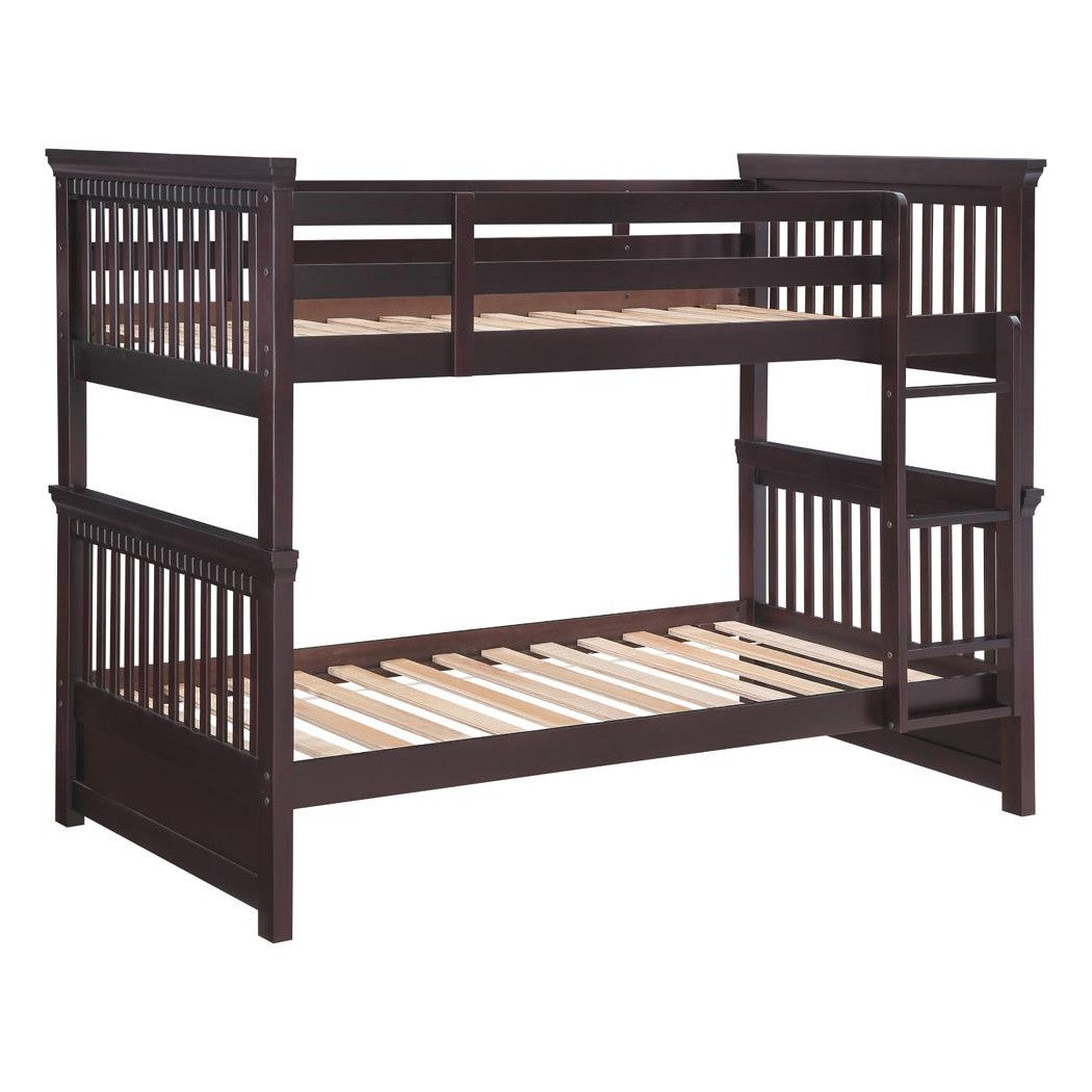 Miles Twin over Twin Bunk Bed Cappuccino 460266