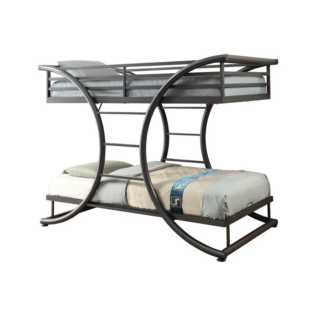 Stephan Twin over Twin Bunk Bed Gunmetal 461078
