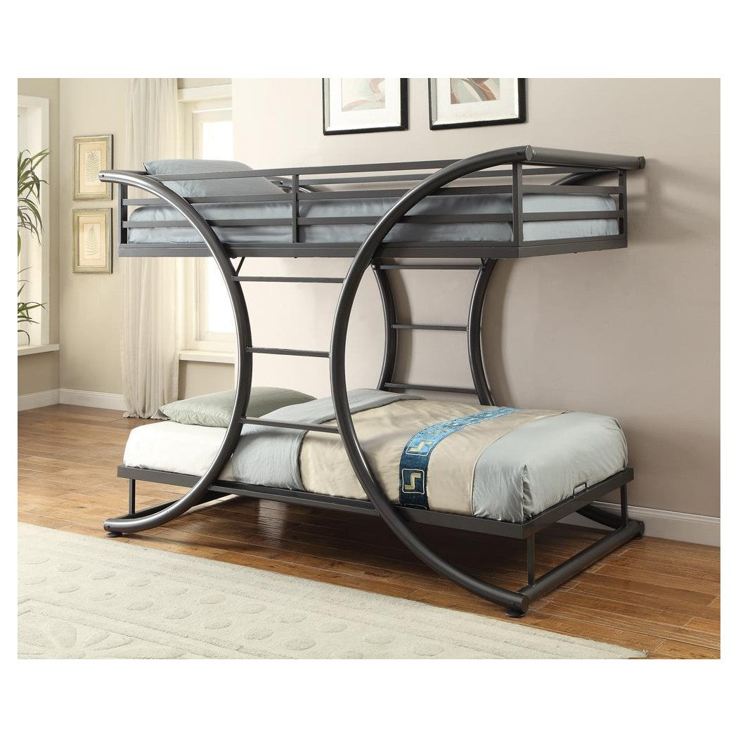 Stephan Twin over Twin Bunk Bed Gunmetal 461078