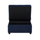 Lift Top Storage Bench with Pull-out Bed 4615-F1
