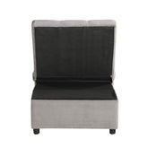 Lift Top Storage Bench with Pull-out Bed 4615-F4