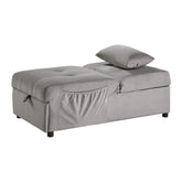 Lift Top Storage Bench with Pull-out Bed 4615-F4