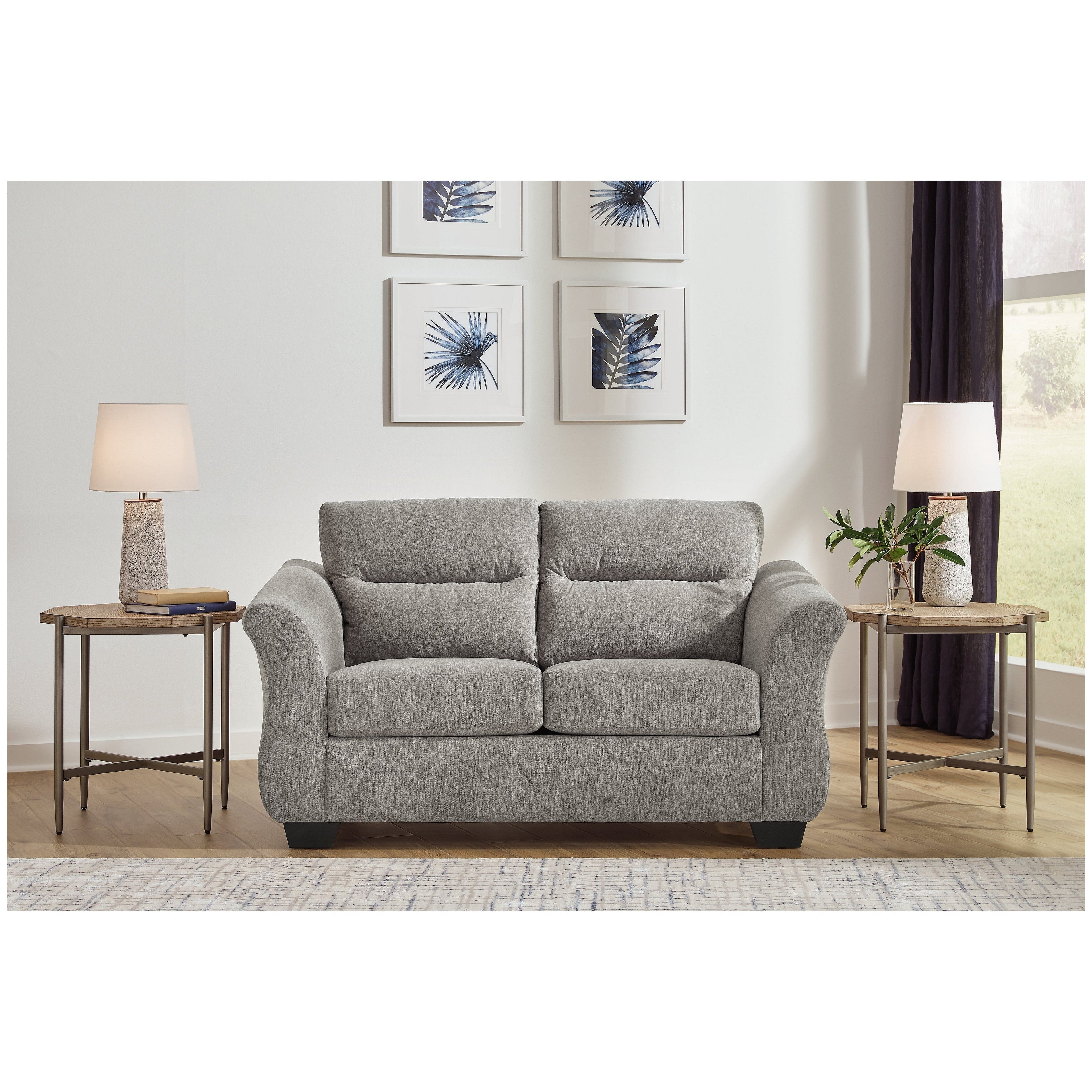 Miravel Loveseat Ash-4620435