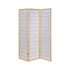 Carrie 3-panel Folding Screen Natural and White 4621