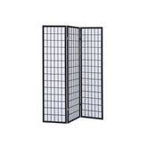 Carrie 3-panel Folding Screen Black and White 4622