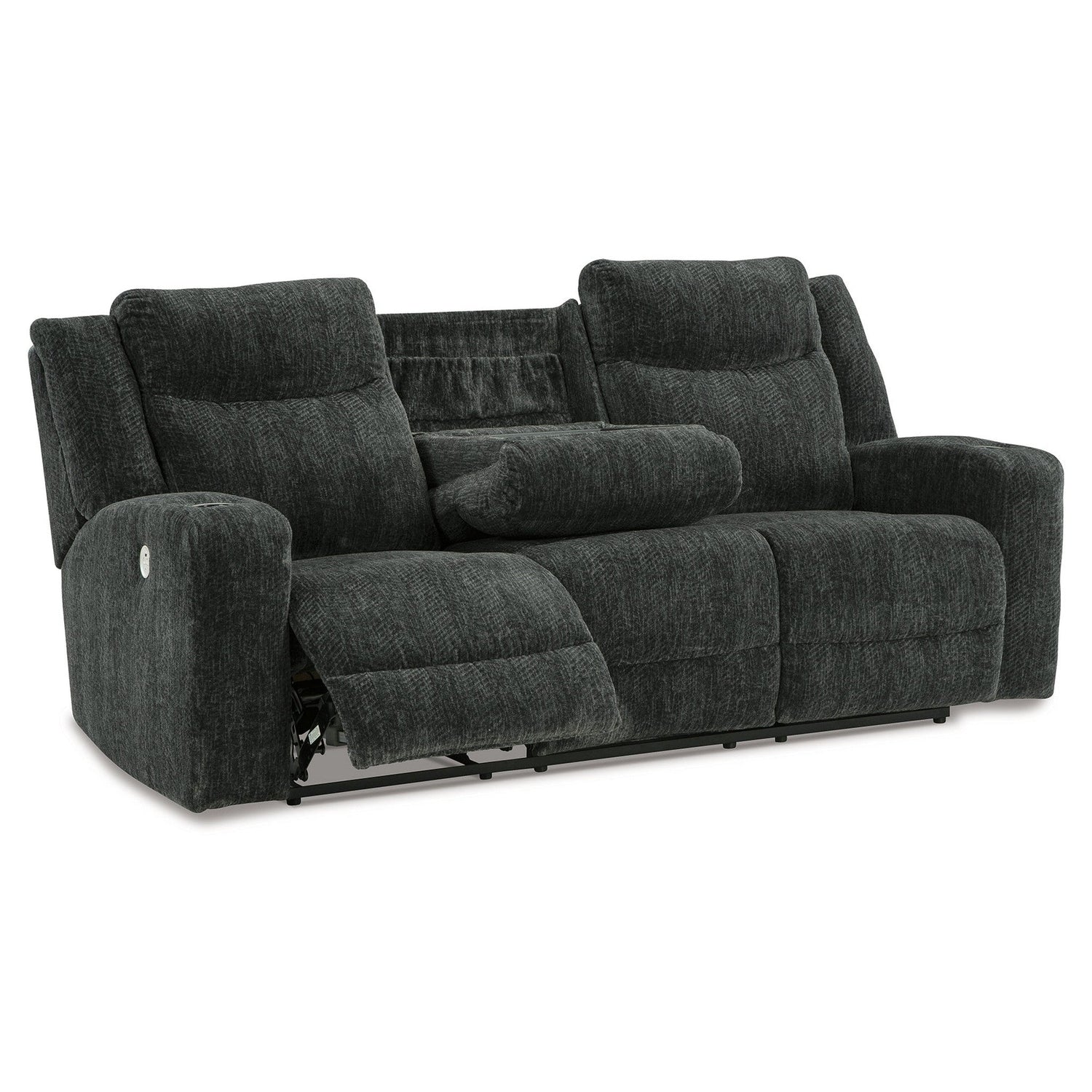 Martinglenn Power Reclining Sofa with Drop Down Table Ash-4650499