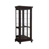 6-Shelf Rectangular Curio Cabinet Cappuccino And Clear - Beck&