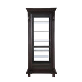 6-Shelf Rectangular Curio Cabinet Cappuccino And Clear - Beck&
