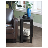 CHAIRSIDE TABLE, WEDGE, BLACK 4728BK
