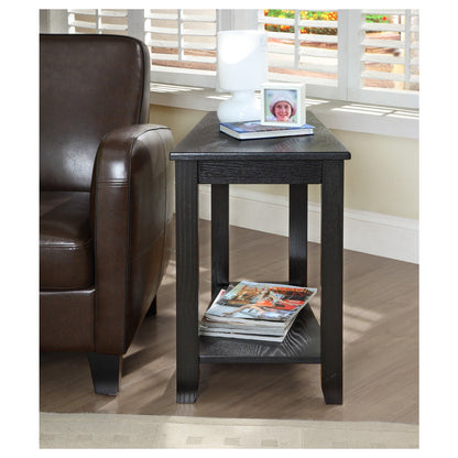 CHAIRSIDE TABLE, WEDGE, BLACK 4728BK