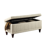 LIFT TOP STORAGE BENCH, FABRIC 4730NF