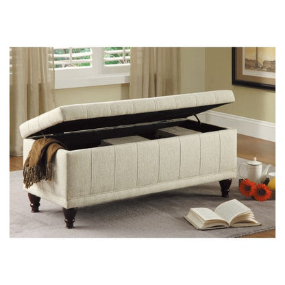 LIFT TOP STORAGE BENCH, FABRIC 4730NF