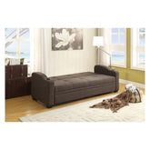 (2) ELEGANT LOUNGER, GREY FABRIC 4829LN*