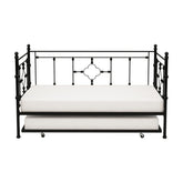 DAYBED W/TRUNDLE, BLK 4968BK-NT