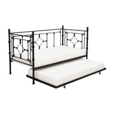 DAYBED W/TRUNDLE, BLK 4968BK-NT