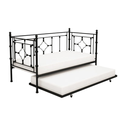 DAYBED W/TRUNDLE, BLK 4968BK-NT