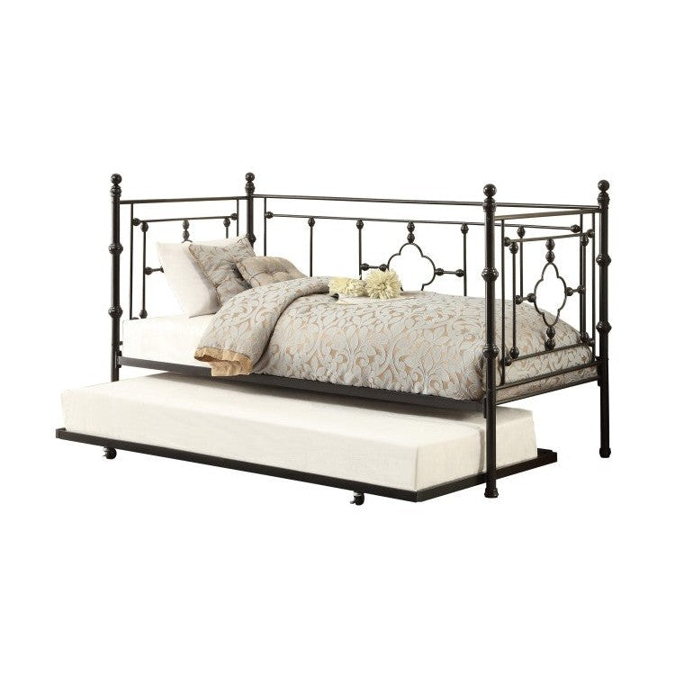 DAYBED W/TRUNDLE, BLK 4968BK-NT