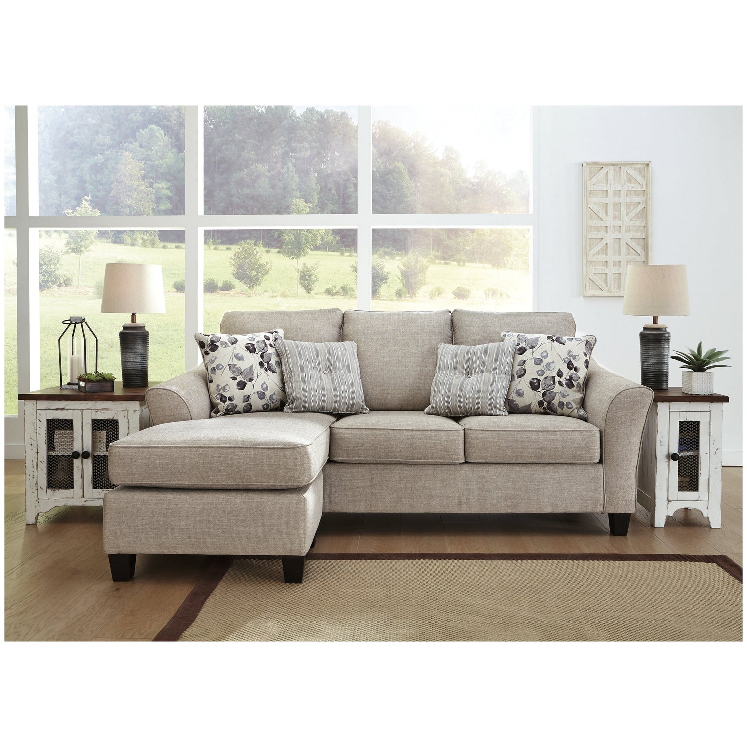 Abney Sofa Chaise Sleeper Ash-4970168