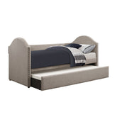 (2) DAYBED, GRAY 100% POLYESTER, NAILHEADS 4972*