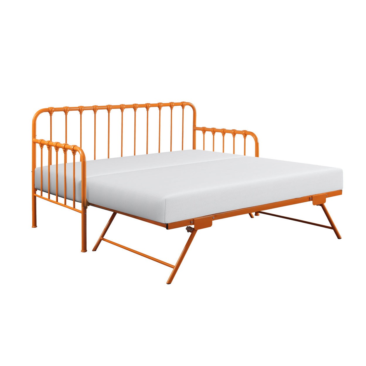DAYBED W/ADJ HGHT TRUNDLE, ORANGE 4983RN-NT