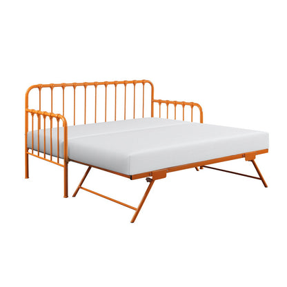 DAYBED W/ADJ HGHT TRUNDLE, ORANGE 4983RN-NT