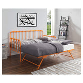 DAYBED W/ADJ HGHT TRUNDLE, ORANGE 4983RN-NT