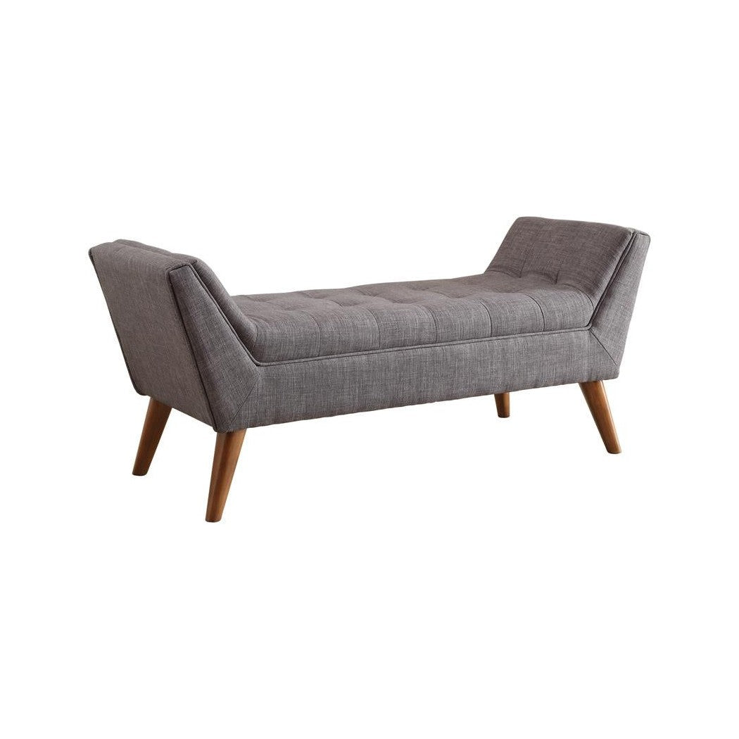 Flared Arm Bench Grey and Brown 500008