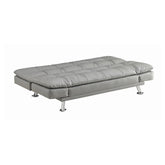 Dilleston Tufted Back Upholstered Sofa Bed Grey 500096