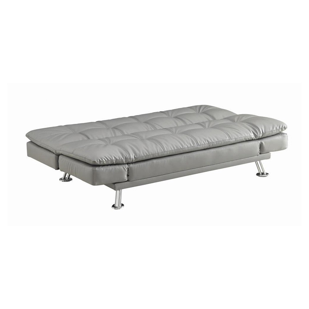 Dilleston Tufted Back Upholstered Sofa Bed Grey 500096