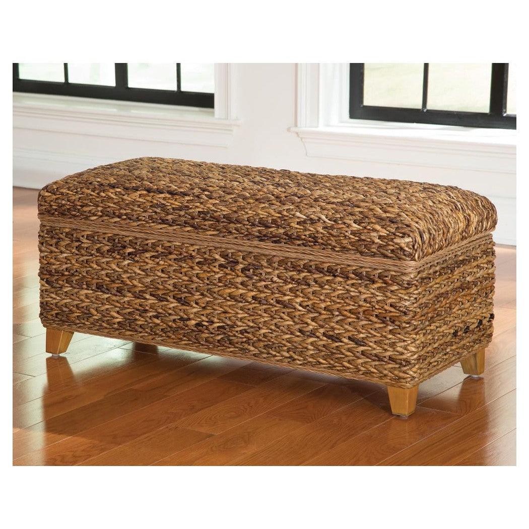 Laughton Hand-Woven Storage Trunk Amber 500215