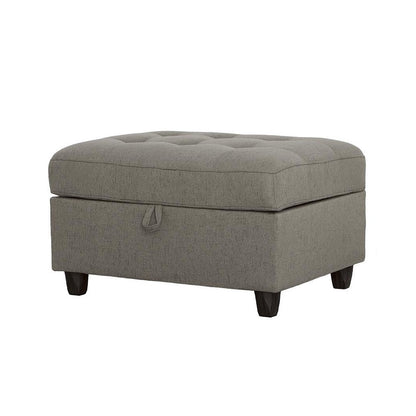 Stonenesse Tufted Storage Ottoman Grey 500414