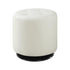 Bowman Round Upholstered Ottoman White 500554